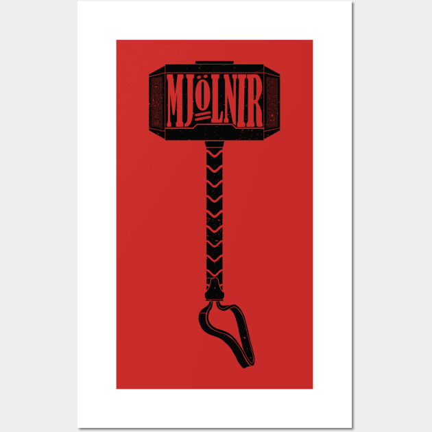 MJOLNIR - HAMMER OF THE GODS Wall Art by LionHeadCreative